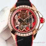 TWF Swiss Replica Jacob & Co. Epic x CR7 Flight of CR7 Watch Rose Gold with Baguettes